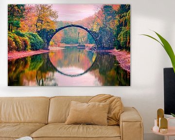 The Devil's Bridge in Rhododendron Park Germany
