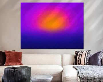 Zonsondergang in Abstract Paars van Modern Collection