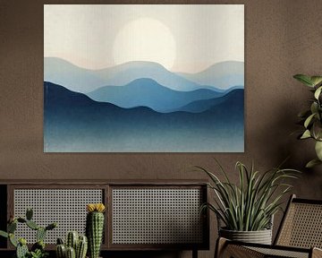 Blue Waves by Modern Collection