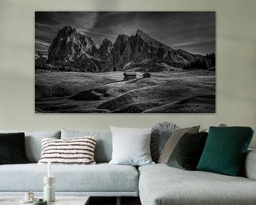 Alpe di Suisi in donker zwart en wit II
