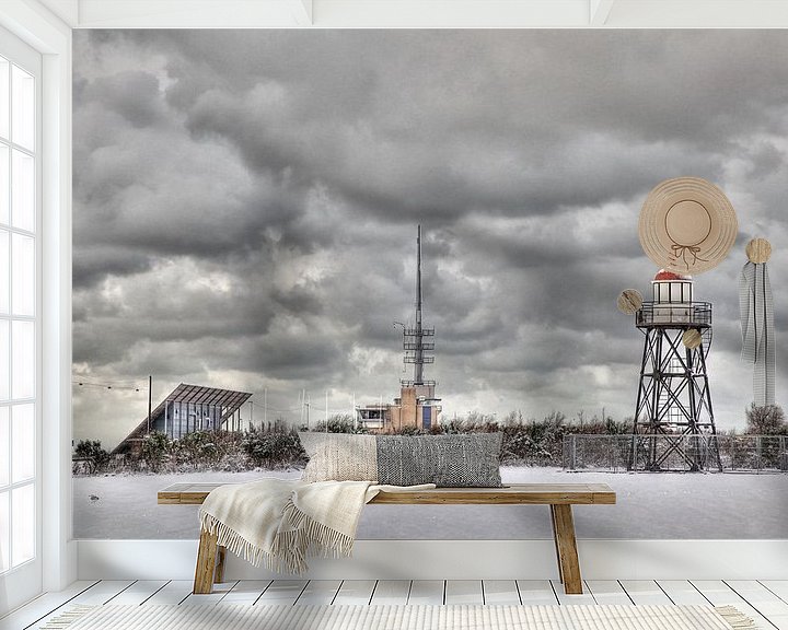Sfeerimpressie behang: Hoek van Holland vuurtoren van PAM fotostudio