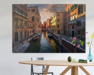 Stadtbild von Venedig bei Sonnenuntergang von Stefano Orazzini