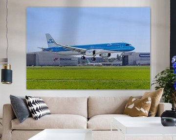 Eerste Airbus A321neo van KLM land op Schiphol van Maxwell Pels