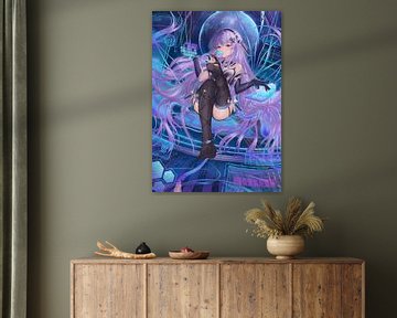 Cyberpunk Anime Mädchen von Kaua Araujo