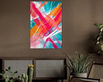 Abstract explosion of colour by Poster Art Shop