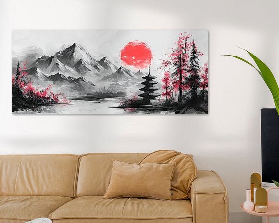 Example of the artwork in a room