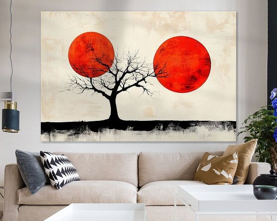 Example of the artwork in a room