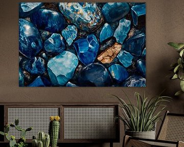 Blue gemstones - Natural diversity by Poster Art Shop