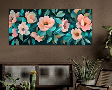 Splendid flowers in soft colours by Poster Art Shop