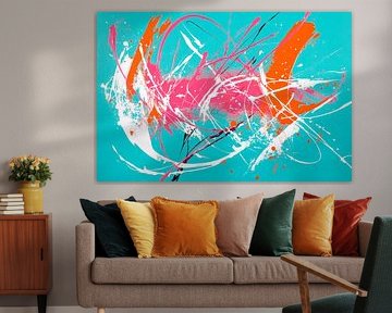 Colourful abstract composition by Poster Art Shop