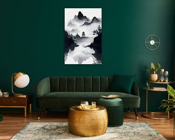 Fantasy landscape in the fog by Poster Art Shop