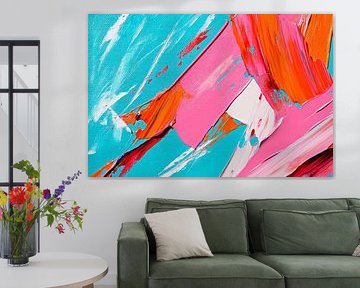 Colourful abstract painting by Poster Art Shop