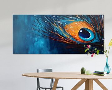 Fascinating eye portrait in blue by Poster Art Shop