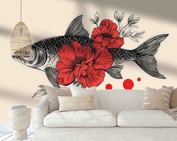 Example of the artwork in a room