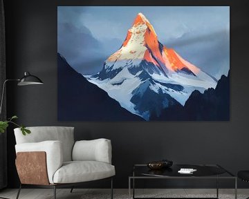 Matterhorn in het ochtendlicht - Dramatisch van Poster Art Shop