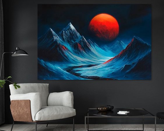 Example of the artwork in a room