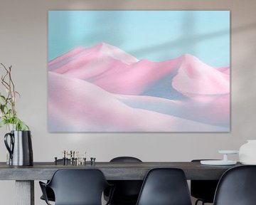 Gentle hills in pastel colours by Poster Art Shop
