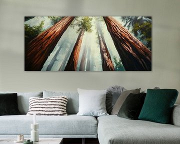 Forest of giant sequoias - Majestic by Poster Art Shop