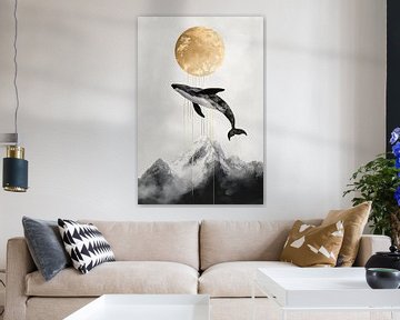 Walsprung über den Wolken von Poster Art Shop