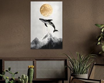 Walsprung über den Wolken von Poster Art Shop