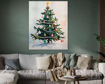 Festive Tree by Wonderful Art