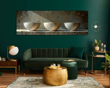 Abstract Winter Stilleven | Hibernation Chronicles van Kunst Kriebels