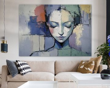 Tranquil Dreams in Color van Abstract Schilderij