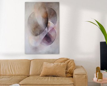 Abstract Circles in Pastel Shades by Modern Collection