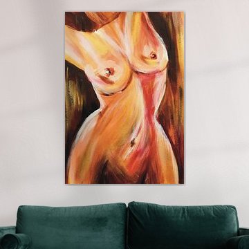 Weibliche nackte Form von Krista Kitsz Art