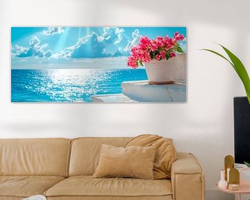 Blooming splendour by the sea by Poster Art Shop