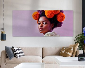 Colourful hair art - Stylish and creative by Poster Art Shop