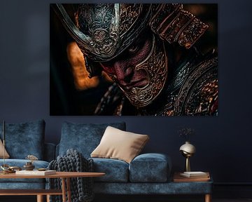 Warrior with ornate helmet by Poster Art Shop