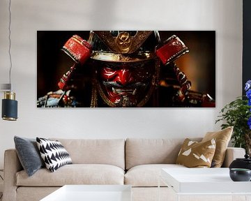 Samurai mask in detail - Dramatic by Poster Art Shop