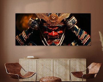 Samoeraimasker in levendige kleuren van Poster Art Shop