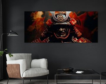 Samurai-Rüstung im Kunstlicht von Poster Art Shop
