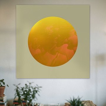 Moderne Abstraktion. Minimalismus. Orange.