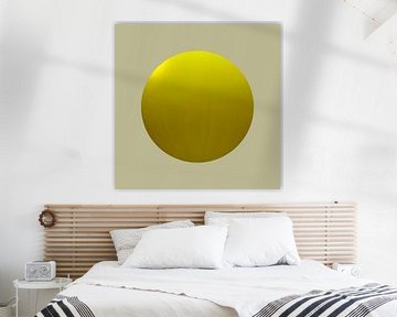 Modern Abstract. Minimalisme. Gele oker. van Alie Ekkelenkamp
