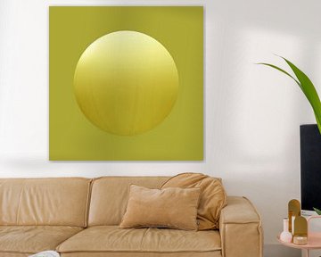 Modern Abstract. Minimalisme. Gele oker. van Alie Ekkelenkamp