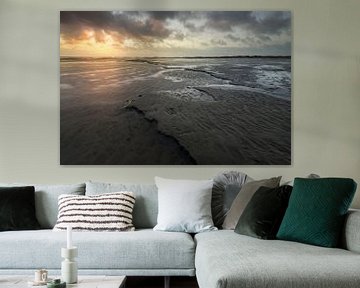 Zonsondergang bij het Groene Strand