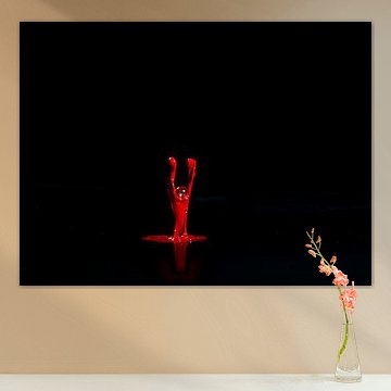 Farbspritzer oder Astronaut