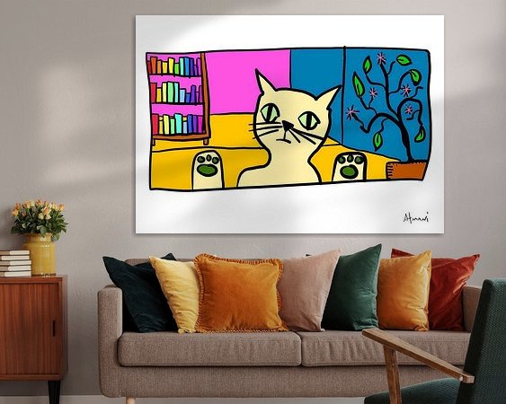 Example of the artwork in a room