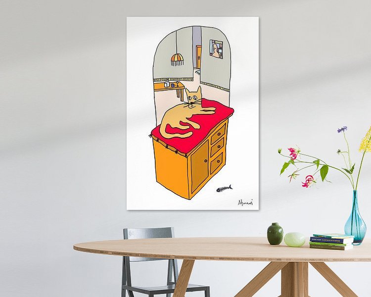 Example of the artwork in a room