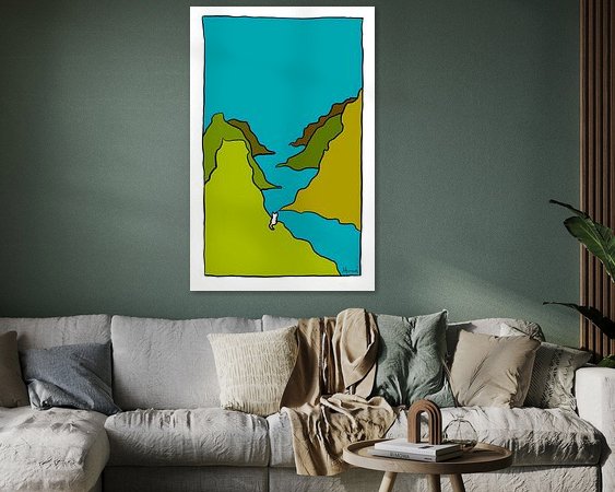 Example of the artwork in a room