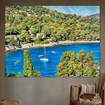 Gelassene Meeresflucht