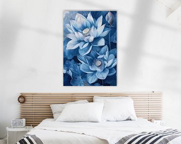 Blue Lotus | Infinite Blue Lotus Elegance by I ❤ Flowers