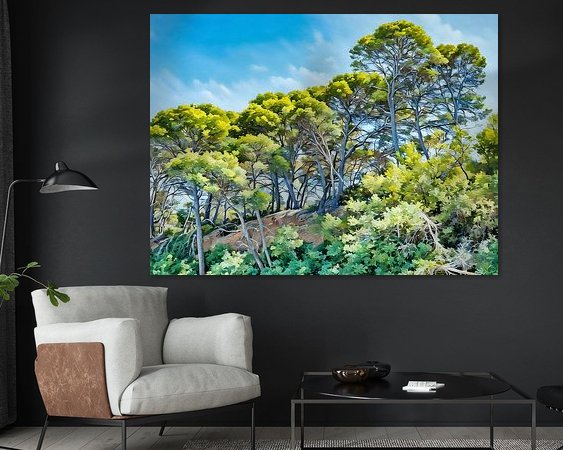 Example of the artwork in a room