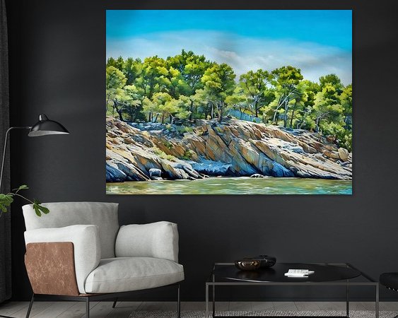 Example of the artwork in a room