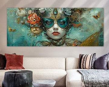 Vrouwen van Abstract Schilderij
