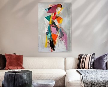 Abstract Vrouwen Schilderij | Vibrant Stills van Kunst Kriebels