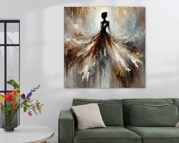 Brown Dress van FoXo Art
